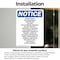Signmission Do Not Knock No Uninvited Or Unexpected, 3.5 in W x Rectangle, Vinyl Decal OS-2PACK-NS-D-35-V-11287 - alternate 4